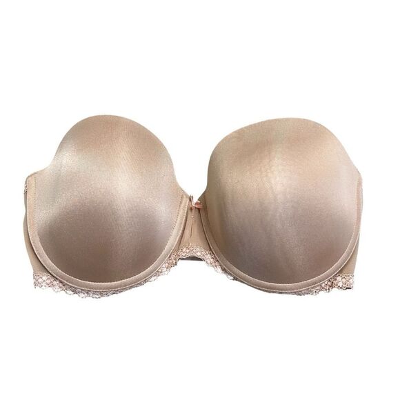 b.tempt'd by Wacoal Faithfully Yours Strapless Push Up Bra beige size 32DD - Picture 2 of 6